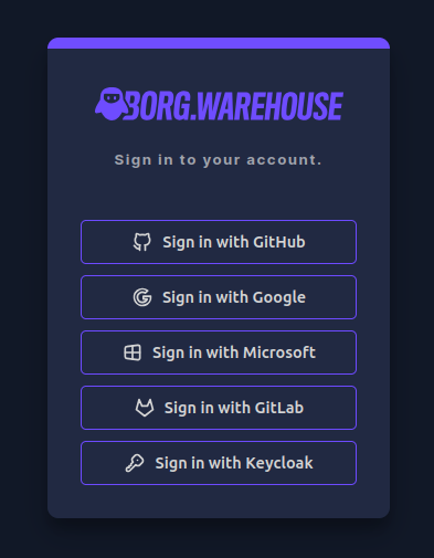borgbackup borgwarehouse oauth