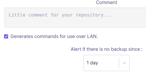 lan Command checkbox