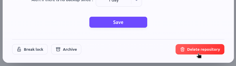 Delete a repo
